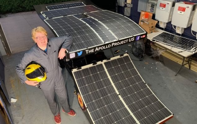 The Apollo Project launches its solar-powered racecar at PTS