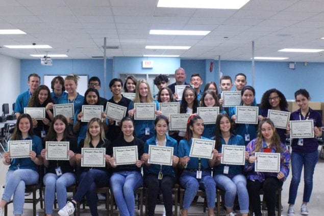 Cutler Bay Senior High School announce Principal’s Honor Roll