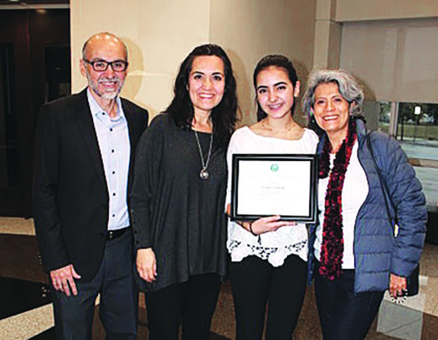 City recognizes Maria Andere for academic excellence and community leadership