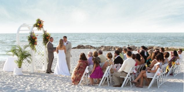 The Naples Beach Hotel & Golf Club perfect site for beachfront wedding