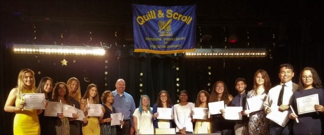 Cutler Bay High School inducts students into Quill and Scroll