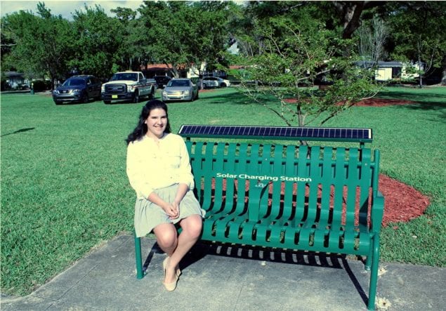 Teen's bright idea brings solar power to city's parks