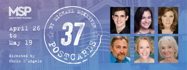 Main Street Players to present third show, 37 Postcards, Apr. 26-May 19