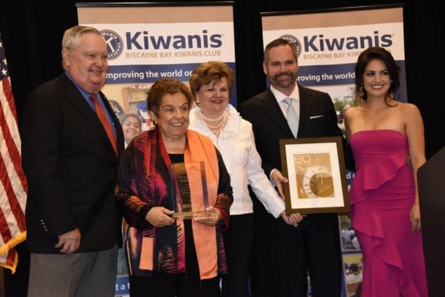 Members of the Williamson family honored by Biscayne Bay Kiwanis