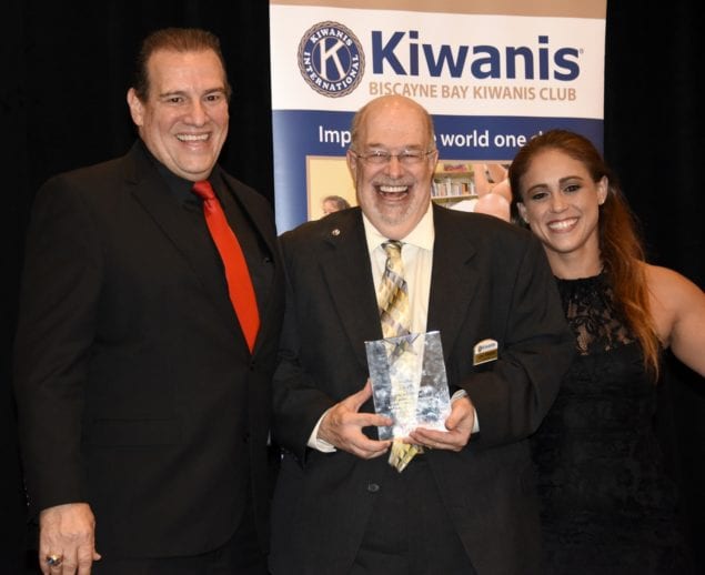 Members of the Williamson family honored by Biscayne Bay Kiwanis