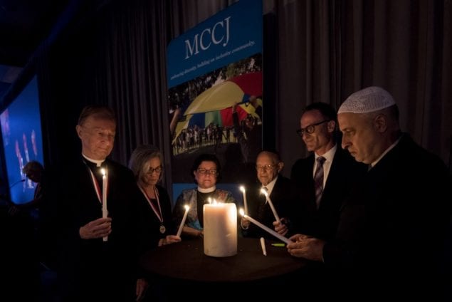 MCCJ receives a substantial donation during its Humanitarian Awards Dinner