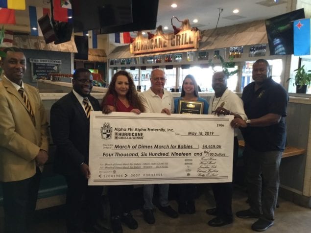 Alpha Phi Alpha, Hurricane Grill&Wings partner to benefit premature babies