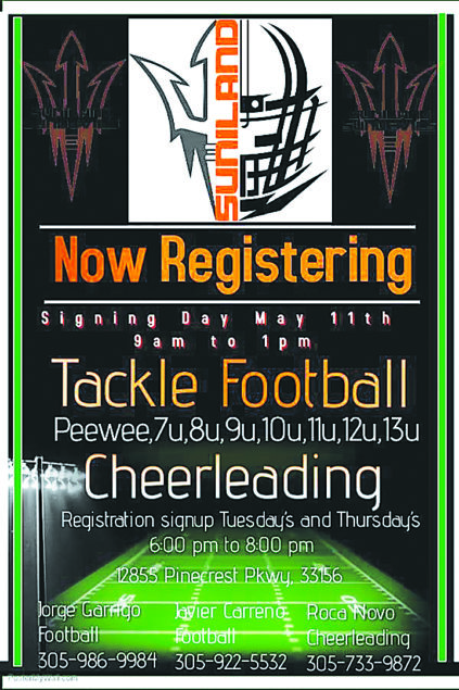 Suniland Sundevils Football & Cheer Registration