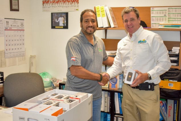 Town donates cell phones to benefit military members