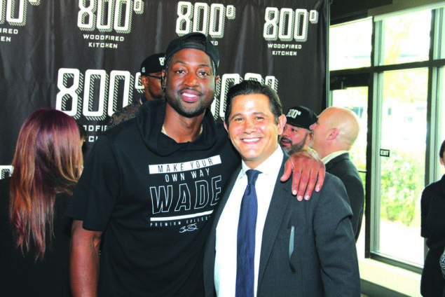 Dwyane Wade and Udonis Haslem at 800 Degrees