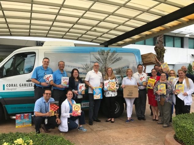 Coral Gables Hospital's Healthy Over Hungry Cereal Drive collects over 38,000 servings