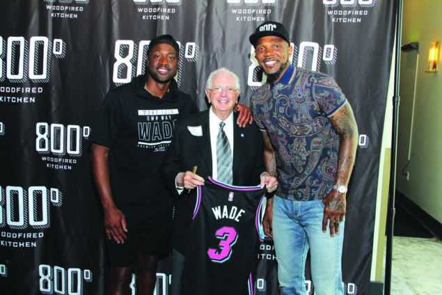 Dwyane Wade and Udonis Haslem at 800 Degrees