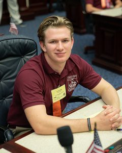 CBHS student Leyton Foxworthy participates in Florida Boys State