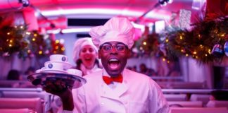 Brightline’s The Polar Express adds departures from Miami Santa and his helpers board the train to greet passengers.