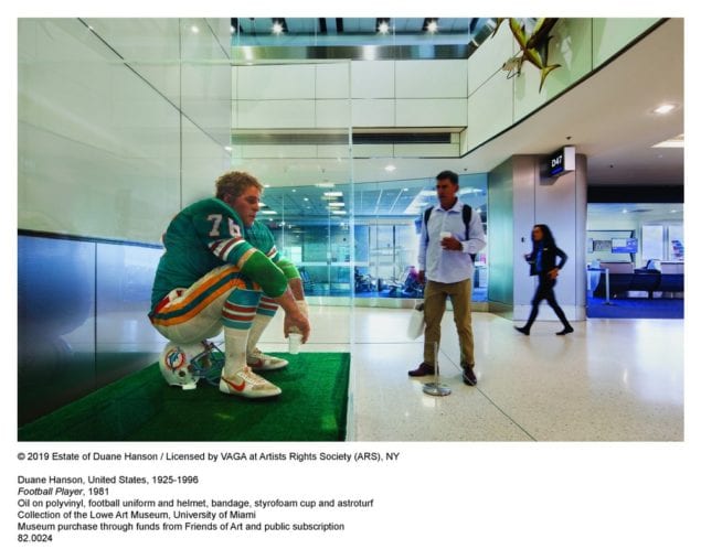 Duane Hanson’s Football Player on view at MIA through February