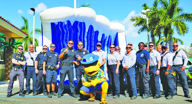 Pinecrest police and fire rescue surf for a great cause