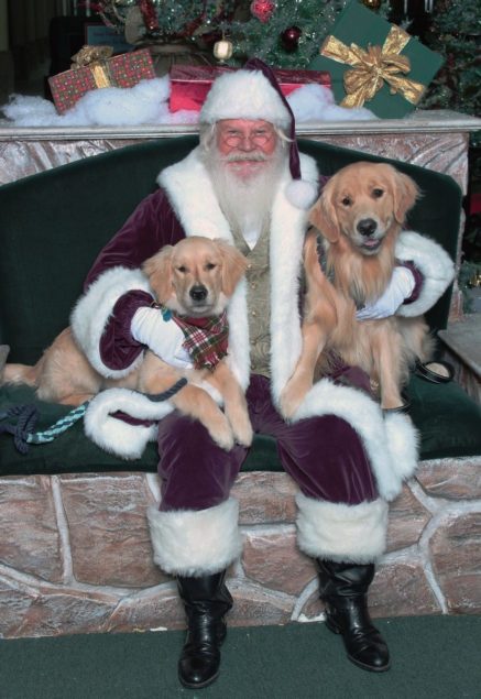 Santa visiting Miami area Simon malls during the holiday season