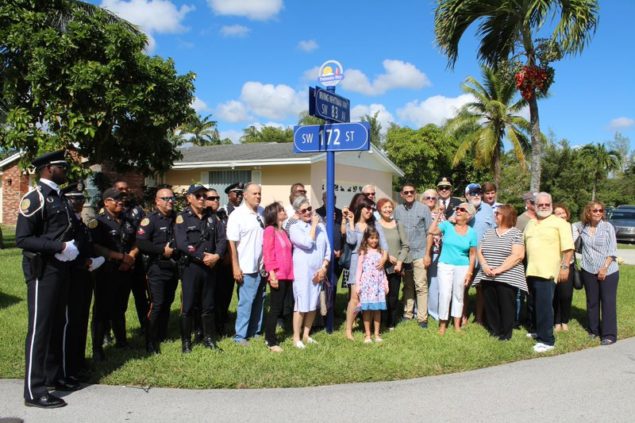 Village honors Irving Whitman with street naming ceremony