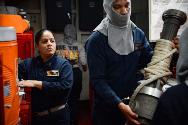 CWO from Miami serving aboard aircraft carrier