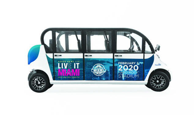 Freebee Electric Microtransit service partners with super bowl host committee and NFL to provide green transportation for NFL partners