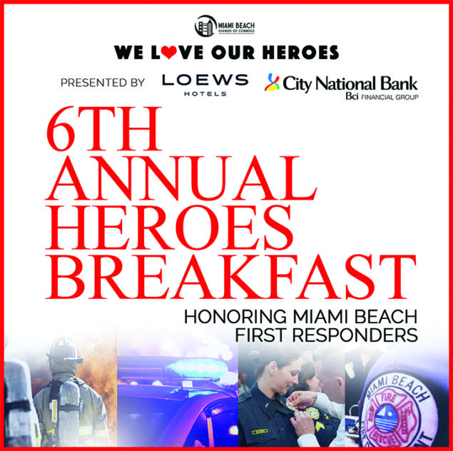 Miami Beach Chamber of Commerce Honored Local Miami Beach Heroes on Valentine’s Day