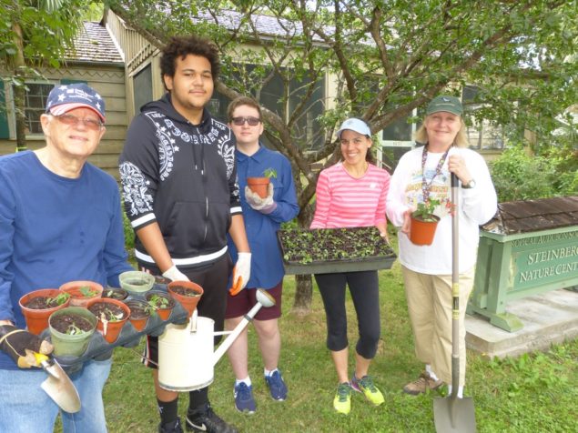 Ground broken on Bird-friendly Demo Garden ?at Steinberg Nature Center