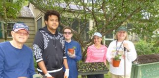 Ground broken on Bird-friendly Demo Garden at Steinberg Nature Center Ground broken on Bird-friendly Demo Garden ?at Steinberg Nature Center