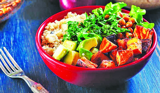 Curry Roasted Vegetable Quinoa Bowl Recipe