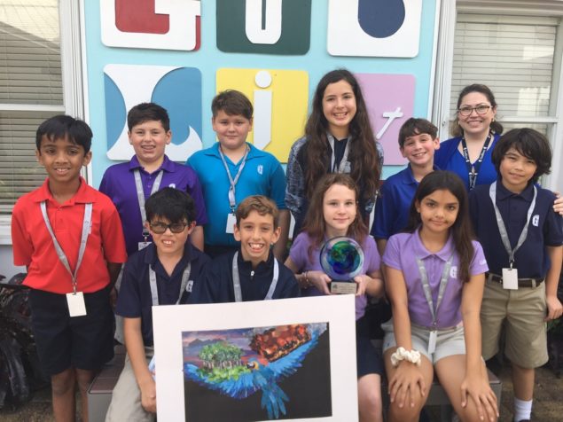 Gulliver Middle School students win Environmental Art Contest