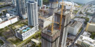 Construction tops off at Melo Group’s 52-story Downtown 5th development What Downtown 5th will look like when completed (rendering).