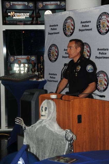 Aventura Police recognize Halloween “Zombie-Infested” Drive-Thru volunteers