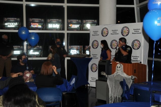 Aventura Police recognize Halloween “Zombie-Infested” Drive-Thru volunteers