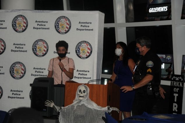 Aventura Police recognize Halloween “Zombie-Infested” Drive-Thru volunteers