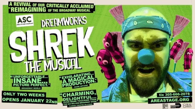 Area Stage Company’s production of Shrek the Musical at Sunset Place