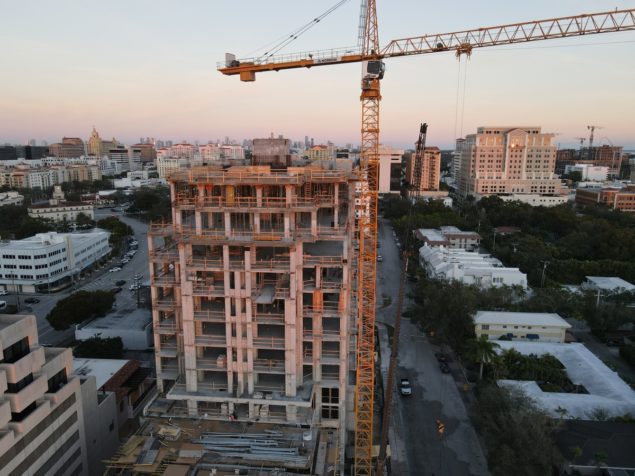 Luxury condominium project reaches a significant construction milestone