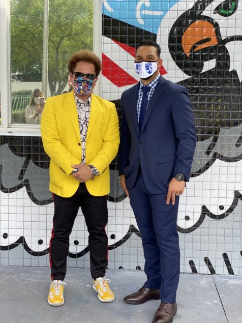 Legendary artist Romero Britto donates art mural to Aventura City of Excellence School