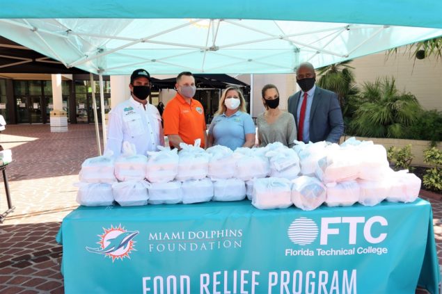 FTC, Miami Dolphins distribute 1,000 meals to families in need