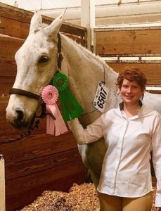 Victoria with her WEF ribbons