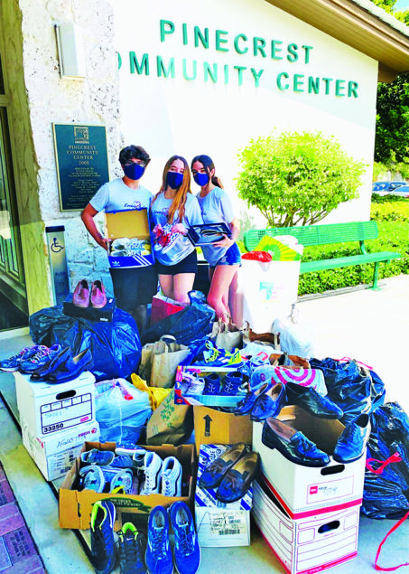 Student led effort collects more than 5,000 pairs of shoes for Camillus House