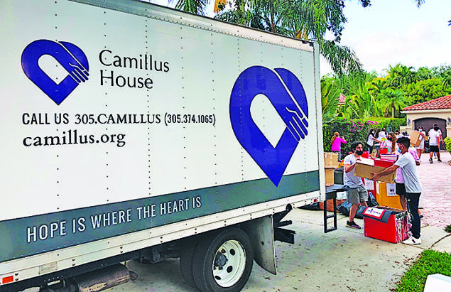 Student led effort collects more than 5,000 pairs of shoes for Camillus House