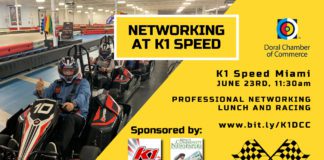 Doral Chamber of Commerce and Miami’s Community Newspapers Present Professional Networking at K1 Speed Miami