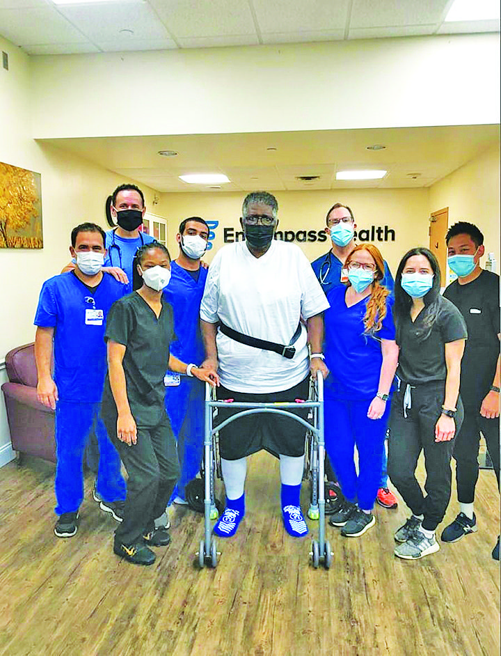 Ivan has made significant progress in recovering from the effects of COVID-19 with the help of the staff at Encompass Health Rehabilitation Hospital of Miami in Cutler Bay.