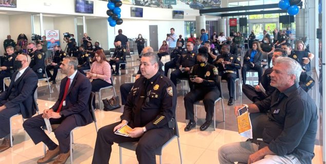 Toyota of North Miami VIP Sales Anthony Damato and Community-Police Relations Foundation donate 2021 Custom Toyota 4Runner to Miami-Dade Chiefs of Police “Officer of the Year”