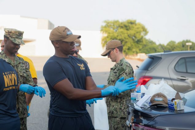 Miami Sailor participates in community relations event