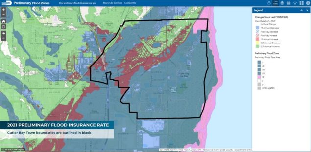 Cutler Bay alerts residents of changes in flood zones