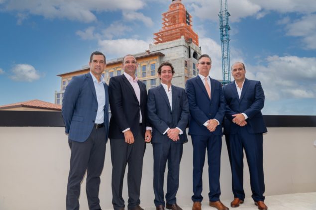 Loews Coral Gables tops off with cupola placement event