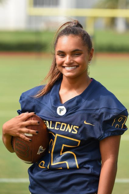 Brittney Mills makes history as first female on PTS football team roster