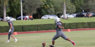 Brittney Mills makes history as first female on PTS football team roster Brittney Mills makes history as first female on PTS football team roster