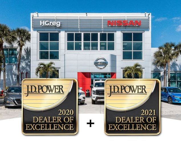 HGreg Nissan Kendall earns spot on J.D. Power Dealers of Excellence list