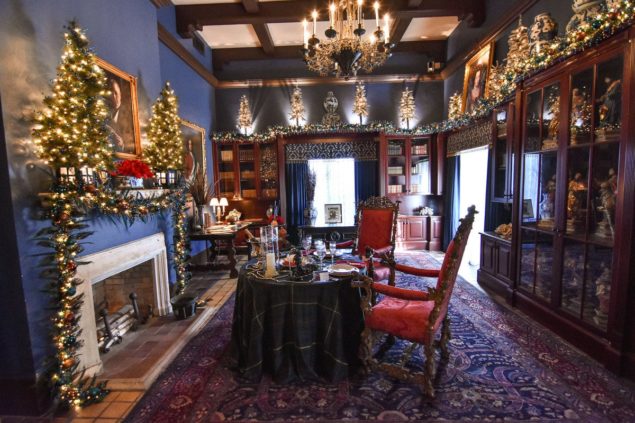 Historic holiday décor featuring Gilded Age at Deering Estate